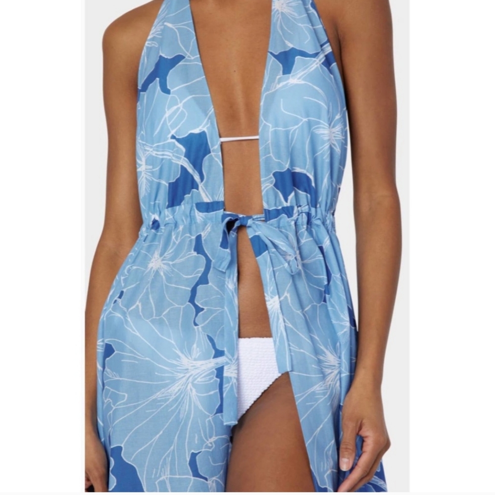 MILLY- NWT Cabana "Dominique" Waterlily Cover-up Maxi Dress